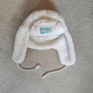 Minus 5 Ice Lounge White Faux Fur Plush Russian-Style Trapper Hat